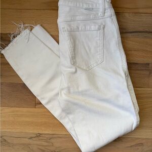 High Rise White Women's Jeans